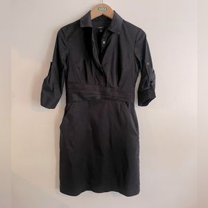 Ann Taylor black dress , size 6 Petite , 3/4 sleeve